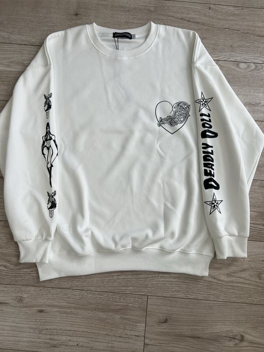 Кофта Chrome Hearts x Deadly Doll White