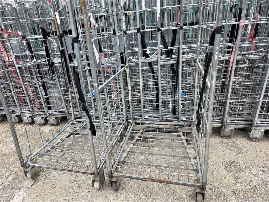 Wózek Kosz Box Transportowy Rollkontener Magazynowy Siatkowy Kurierski