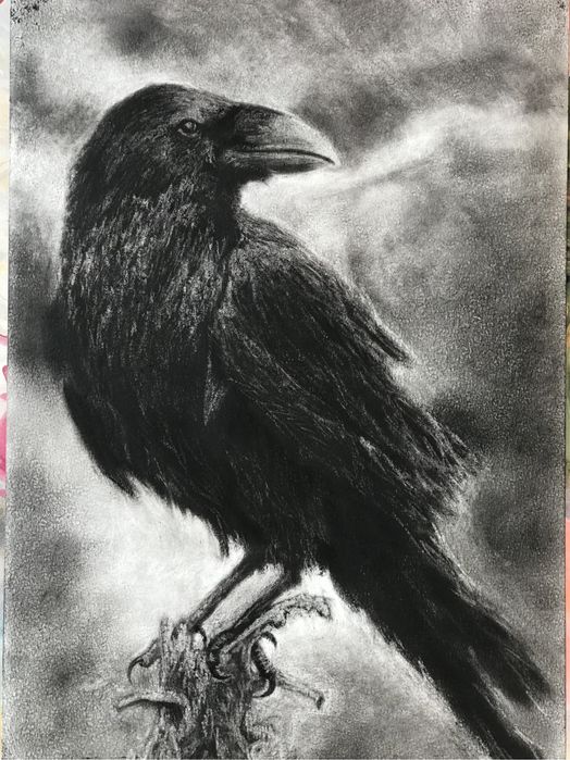 Картины в технике сухая кисть