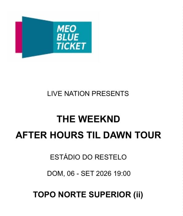 THE WEEKND After Hours Til Dawn Tour