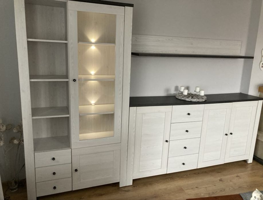 Meble do salonu Antwerpen Black Red White