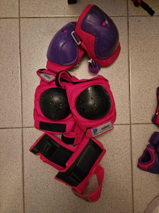 Patins Criança Oxelo + Protecções + Capacete