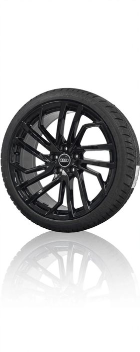 Felgi Audi RS4 RS5 B9 F5 20" 8W0601025FT AX1 Czarny Polysk + Continental 275/30R20 Zima 2024 - KOMPLET OE hurt detal