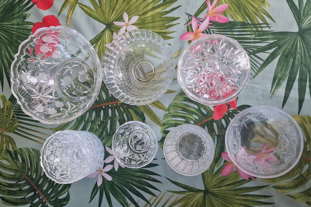 Conjunto de Taças diversas de Cristal e Vidro