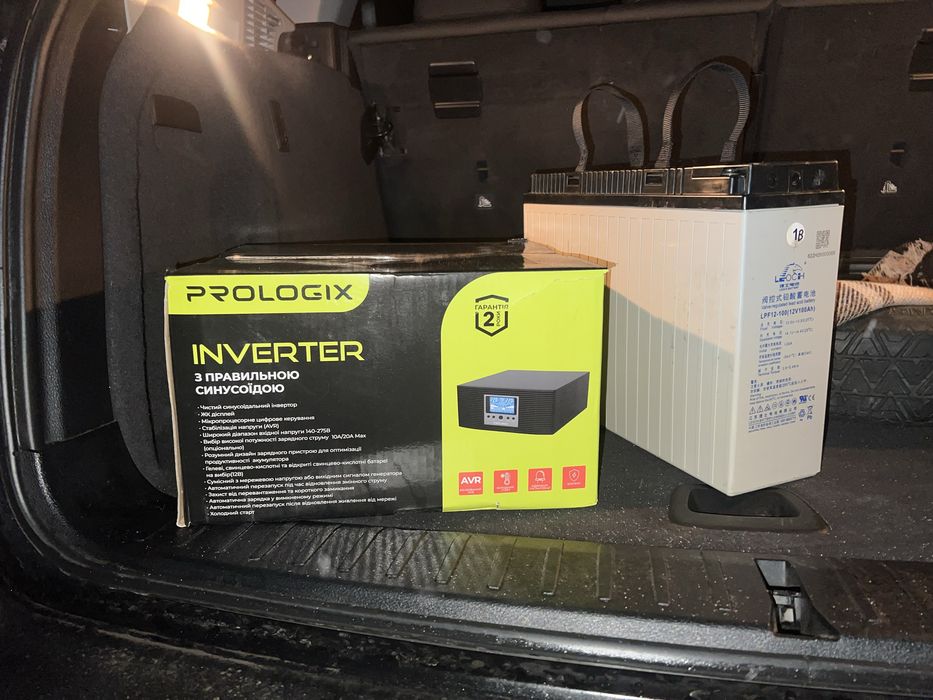 Безперебойник Prologix 800/1000/1200W инвертор Чистая синусоида АКБ