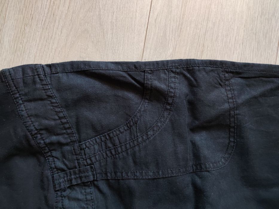 Spodnie lniane ciążowe r.42