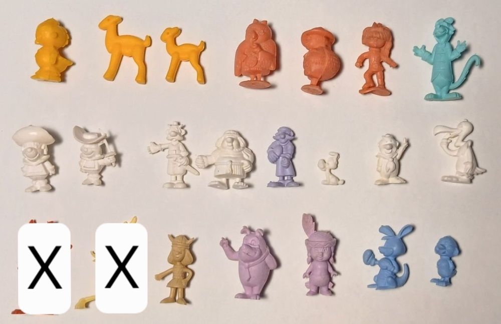 Bonecos monocromáticos Rajá e Olá