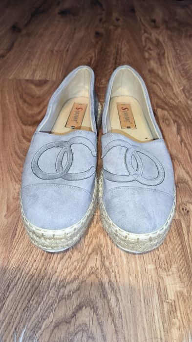 Espadryle zamszowe na platformie Seastar Blue rozm 39