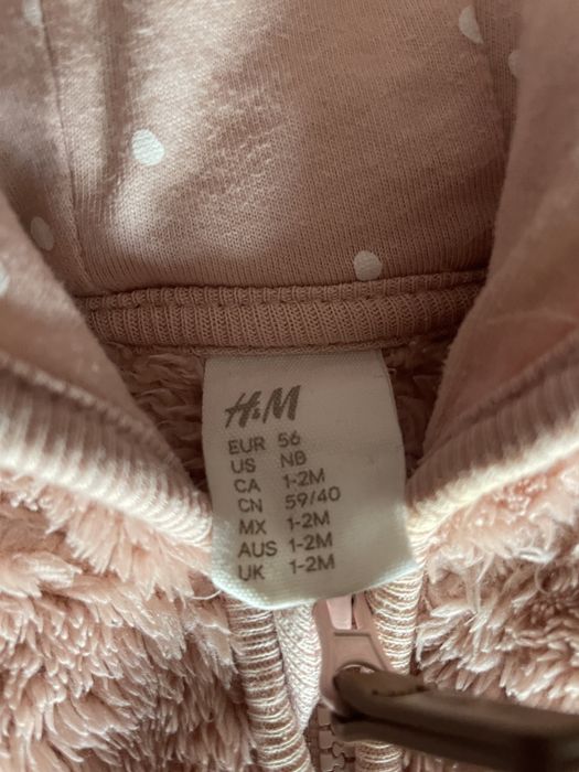 Komplet polarowy H&M dla dziewczynki rozmiar 56, stan bdb