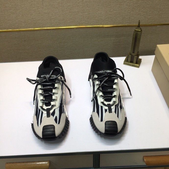 Кроссовки мужские DOLCE GABBANA SPACE кеды мужские бежевые черные