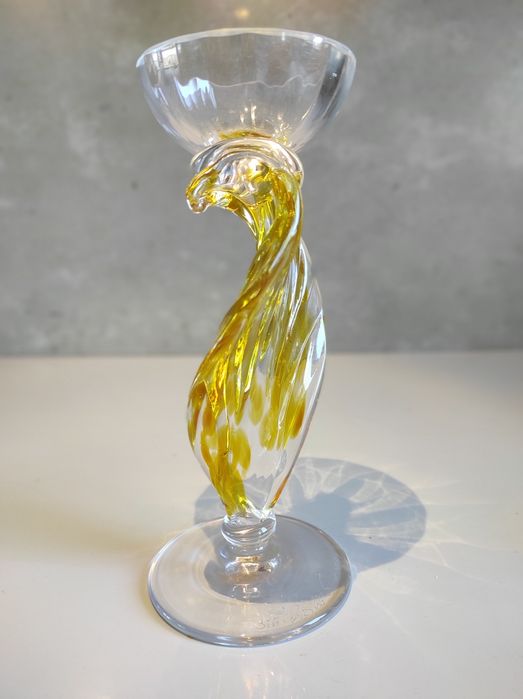Pucharek Szkło kolorowe Modernistyczne Art Modern
