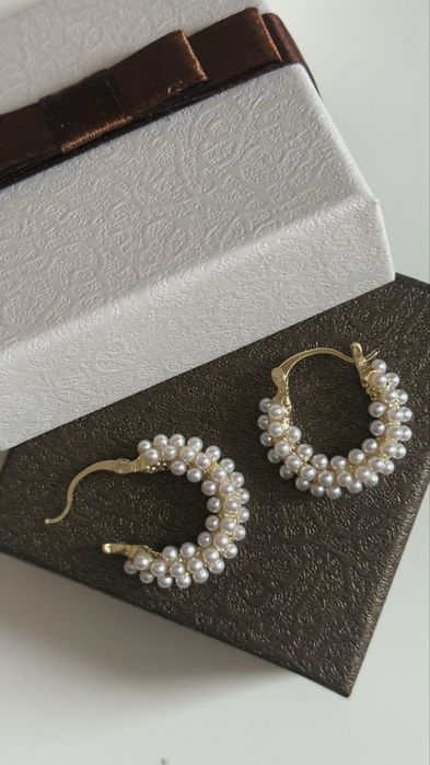 Kolczyki z emitacją perełek