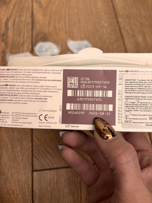 Nowe 12 szt. Soczewki -1.25