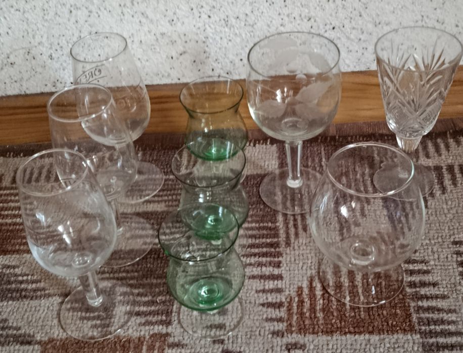 Пивная кружка , фужеры, рюмка прошлого века