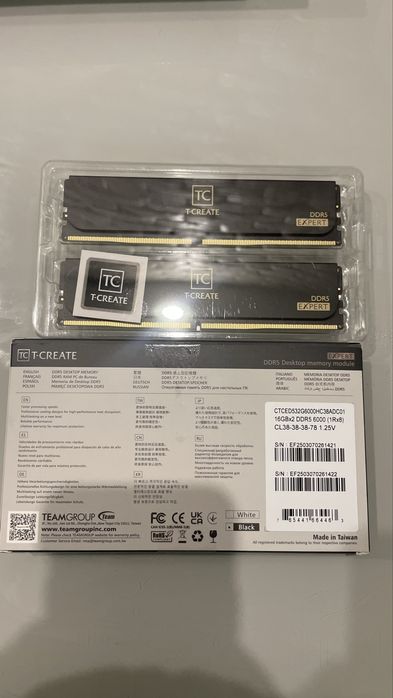 Оперативна памʼять Team T’crate 32gb DDR5 6000Mhz
