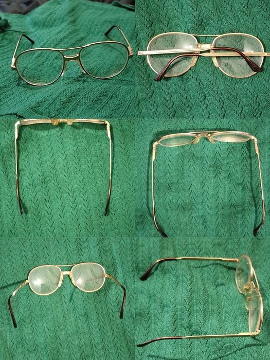 Окуляри вінтаж sferettaflex 18 карат золото Італія