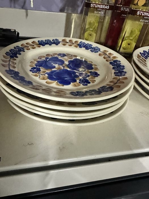 Talerze fajans włocławek prl