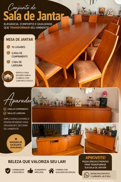 Sala de jantar completa