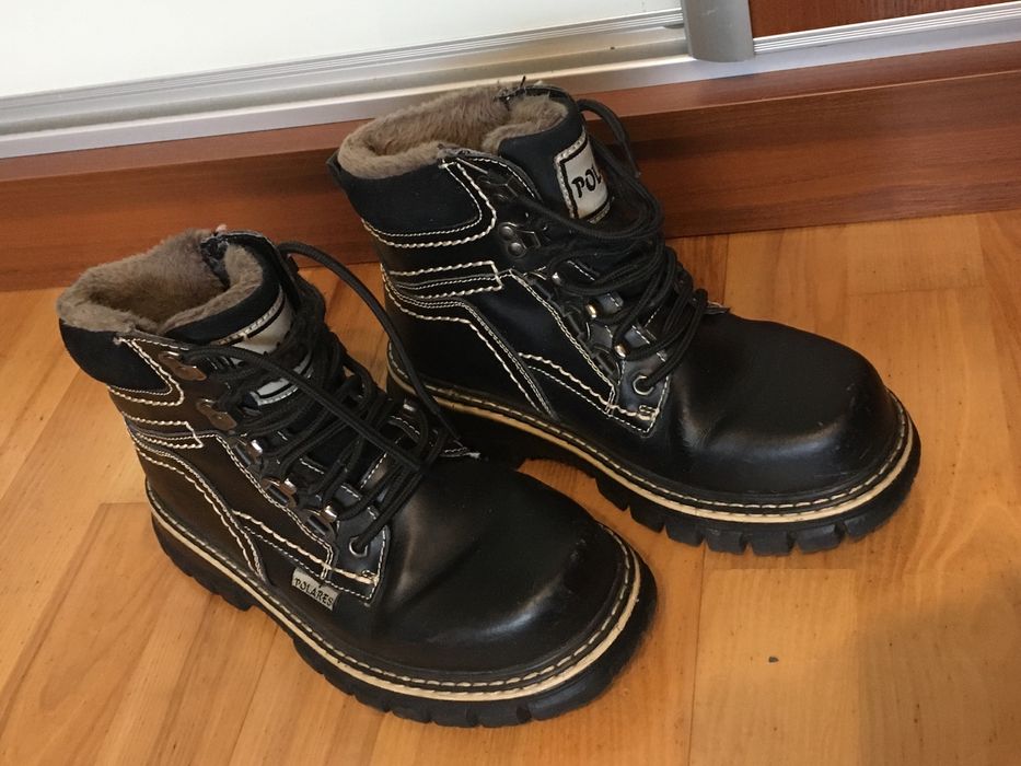 Buty zimowe Polares traperki 41 czarne