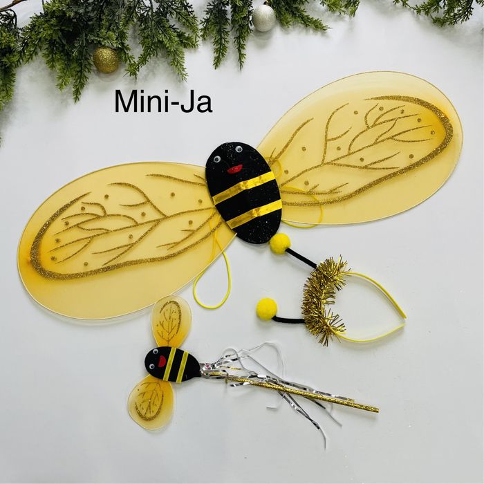 Zestaw dla pszczółki skrzydła/czułki /różdżka przebranie pszczołki