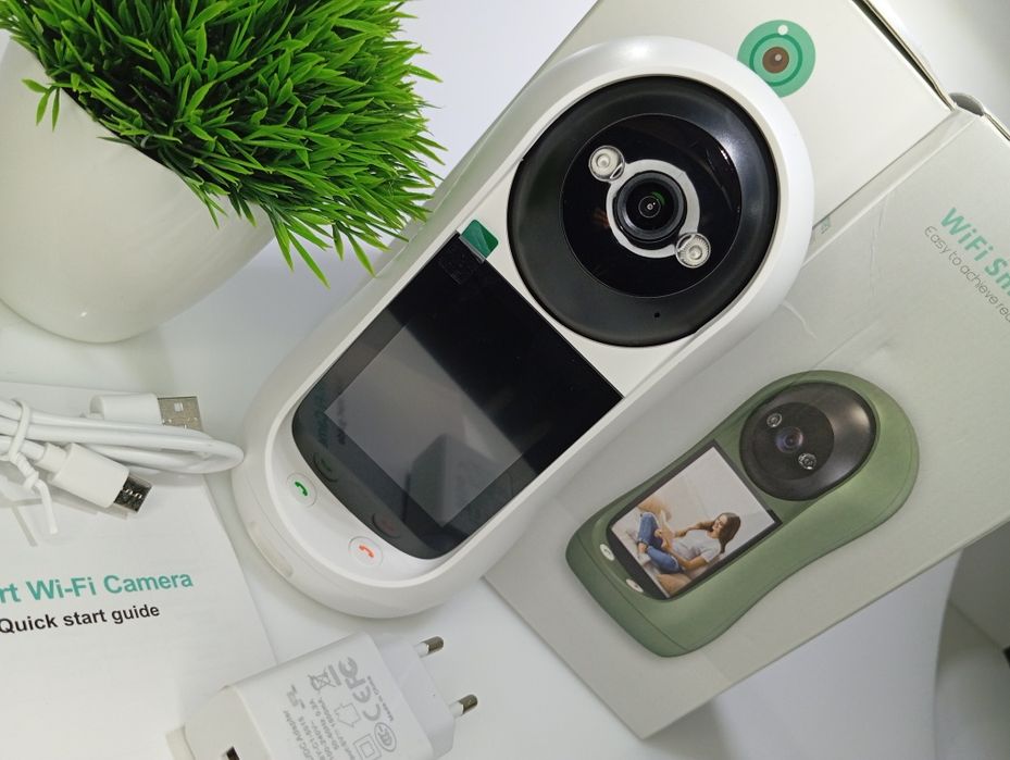 ВІДЕОНЯНЯ WI-FI Вай-фай камера Icsee 3mp Нічна зйомка Датчик руху‼️
