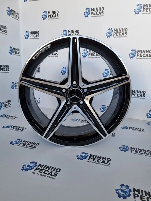 Jantes Mercedes (W205) AMG em 18 Preto Polido