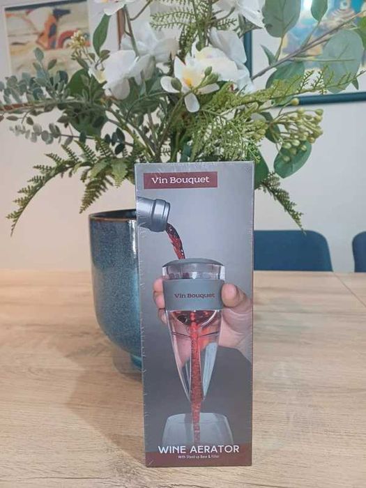 Decantador de Vinho Vin Bouquet com Base e Filtro (NOVO em Caixa)