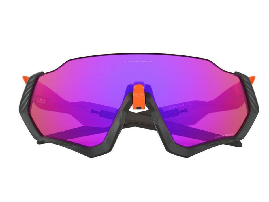 Oakley Flight Jacket Matte Black / Neon Orange + Prizm Trail ОРИГІНАЛ ФОП
