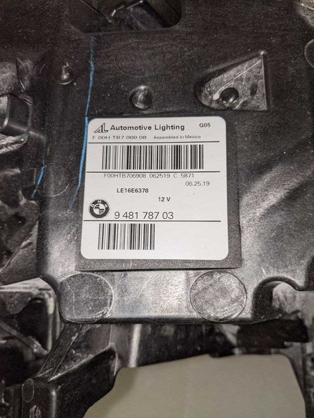Левая фара BMW X5 G05 led 2019 2020 2021 948178703 Америка