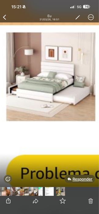 Cama completa com colchões