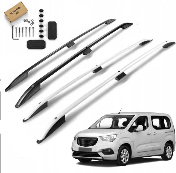 Relingi dachowe bagażnik do OPEL COMBO E 2018- SHORT | KRÓTKI