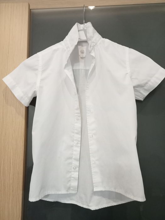 Koszula chłopięca biała 122