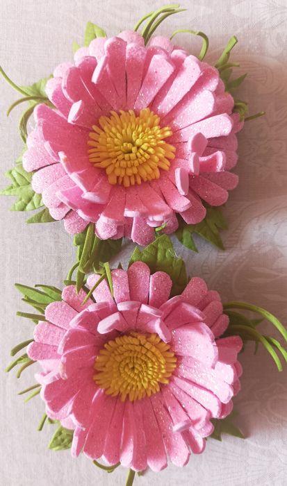 Резинки,заколки для волосся ручної роботи з фоамірану