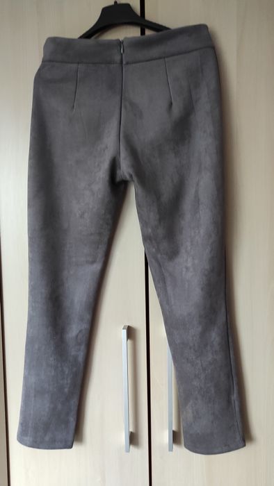 Welurowe spodnie legginsy