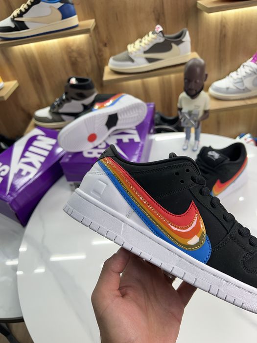 Кросівки Nike Sb Dunk Low “Polaroid” Black / Rainbow