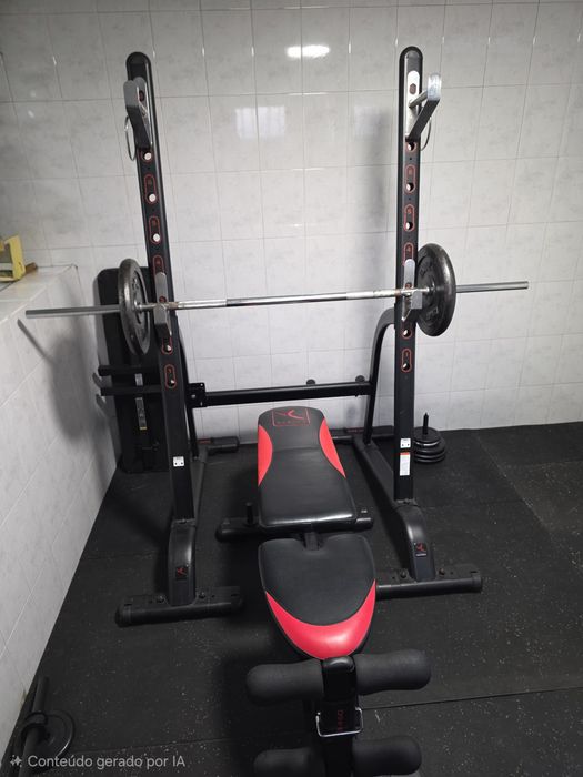 Banco de Musculação Domyos BI 460 (Decathlon) - Dobrável e Multiposição