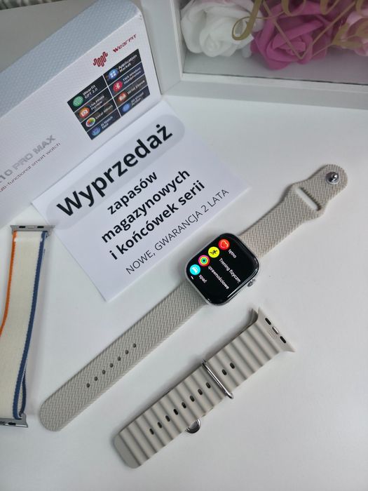 Smartwatch Pro Max Gen 5 – AMOLED 2,02”, rozmowy Bluetooth, nowy