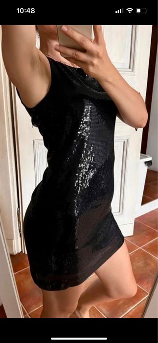 Sukienka mini Cekinowa cekiny h&m XS