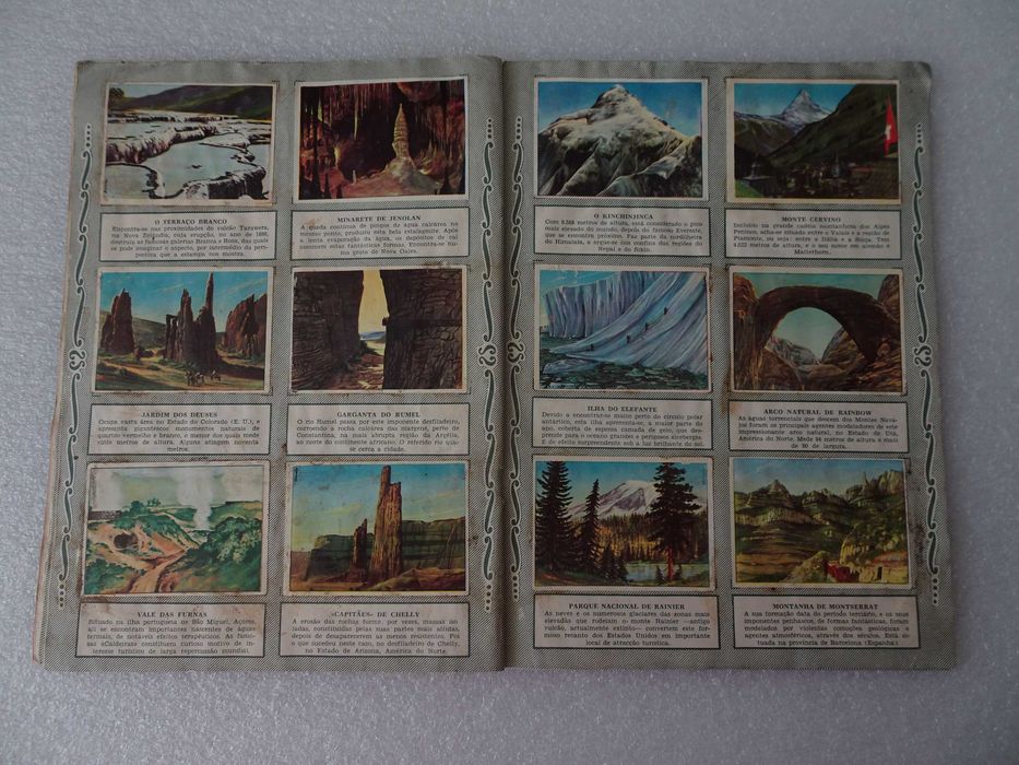 Caderneta de cromos Maravilhas do Mundo (Álbum I - Faltam 37 cromos)