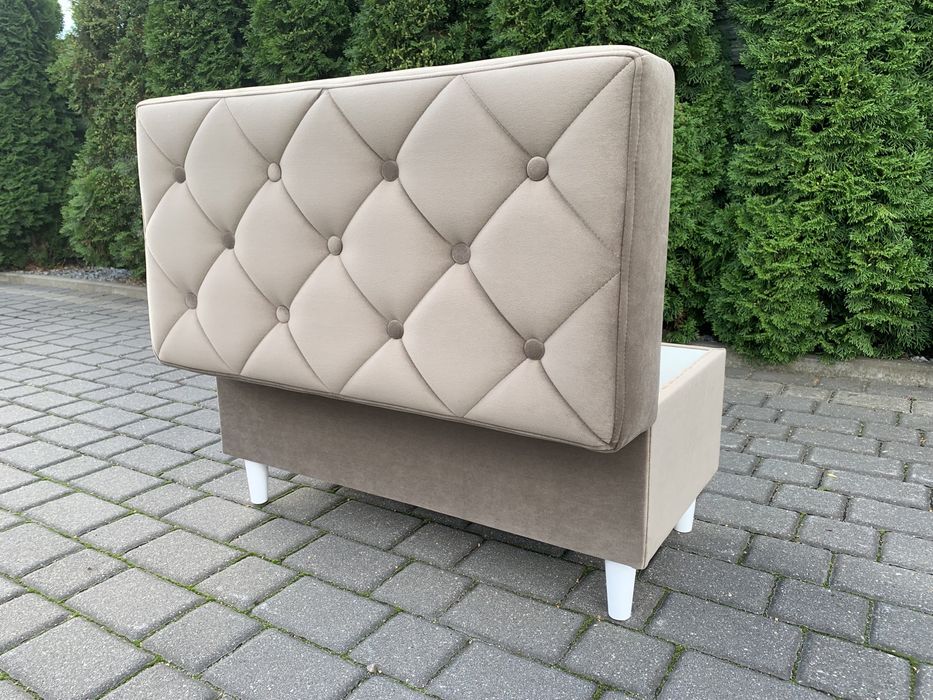 Pufa z pojemnikiem beżowa