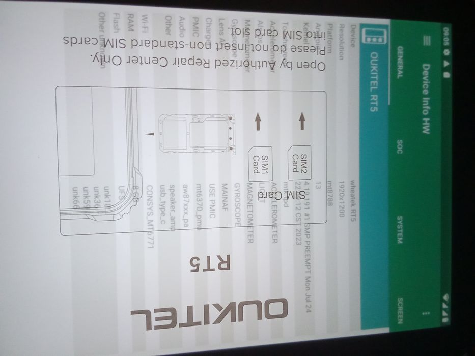 10" 8/256Gb FullHD ip68/69 Android 13 захищений планшет 4G lte Oukitel