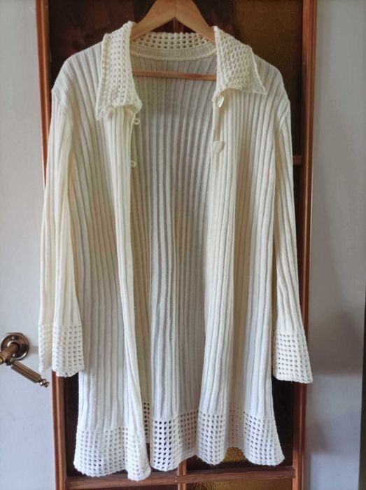 sweter damski długi