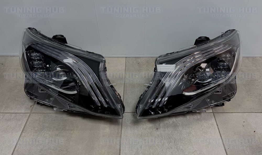 Передні фари Led стиль Maybach заміна галогену Mercedes-Benz VITO W447