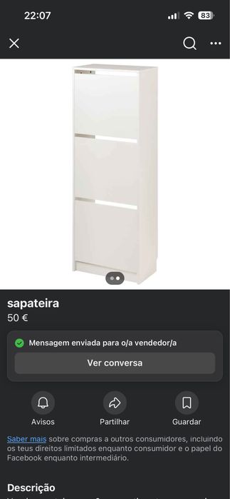 Sapateira nova 30€