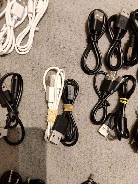 Kable USB C, micro USB, Jack to Jack, USB DC,  USB A JACK