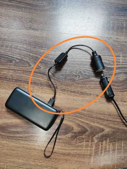 Перехідник Адаптер з 5v на 12v USB на Розетку прикурювача