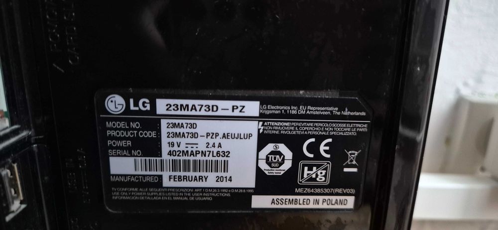 Sprzedam monitor LG 23MA73D-PZ