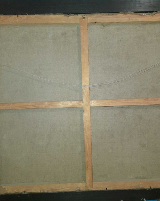 Старинная картина 1976года масло холст цена указана в долларах