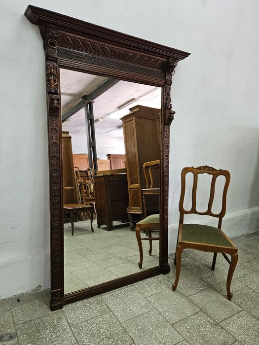 Duże lustro neorenesansowe Francja /