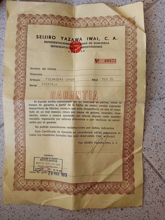 filmadora canon auto zoom 814 electrónica